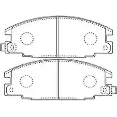 Тормозные колодки дисковые, комплект AISIN J1N010 1582471 2 18C6U 5411450681360