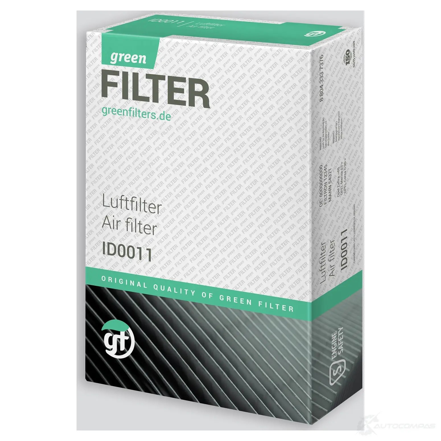 Воздушный фильтр GREENFILTERS R6T4P 6 1436953080 lf0412 изображение 1