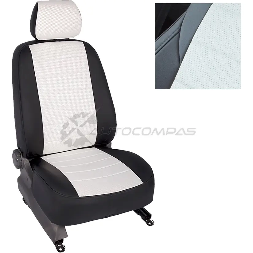 Чехлы из экокожи для Hyundai Solaris Hatchback 2010-2017 SEINTEX 1437088319 EE PCRU 86094