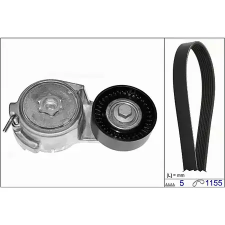 Комплект приводного ремня HEPU 1624268 20-1806 H4 T4KR изображение 0