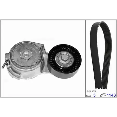 Комплект приводного ремня HEPU 20-1808 Z IK9L4 1624270