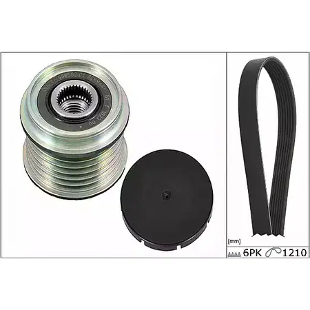 Комплект приводного ремня HEPU 1624300 T8 XKG 20-1848