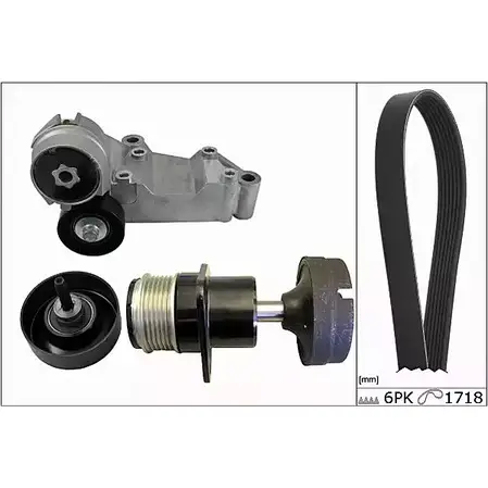 Комплект приводного ремня HEPU X 47V0AY 20-1855 1624307 изображение 0