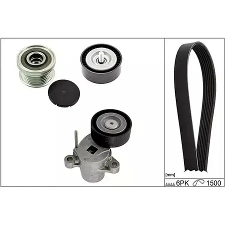 Комплект приводного ремня HEPU 967MR 03 1624340 20-1889