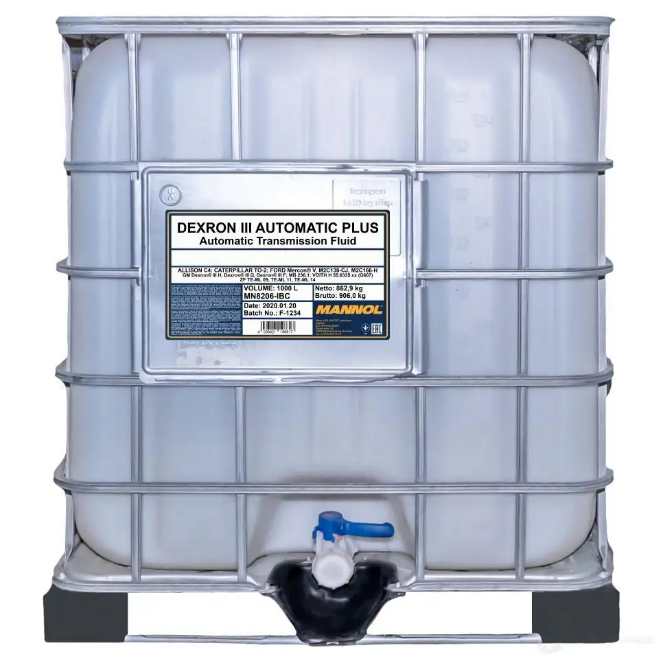 Трансмиссионное масло в акпп MN8206IBC MANNOL, 1000 л MANNOL MN8206IBC 1436797566 Z4O YN изображение 0