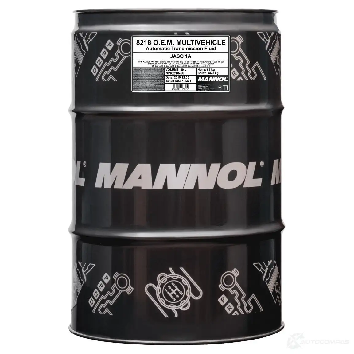 Трансмиссионное масло в акпп MN821860 MANNOL, 60 л MANNOL 1436798033 MN821860 N0QXU B изображение 0