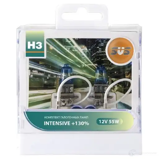 Лампа галогеновая H3 55 Вт 12 В 3800K SVS 0200020000 1439691749 57 Y9C1M