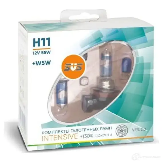 Лампа галогеновая H11 55 Вт 12 В 3800K SVS 0200125000 1439691740 RLG9 HJ