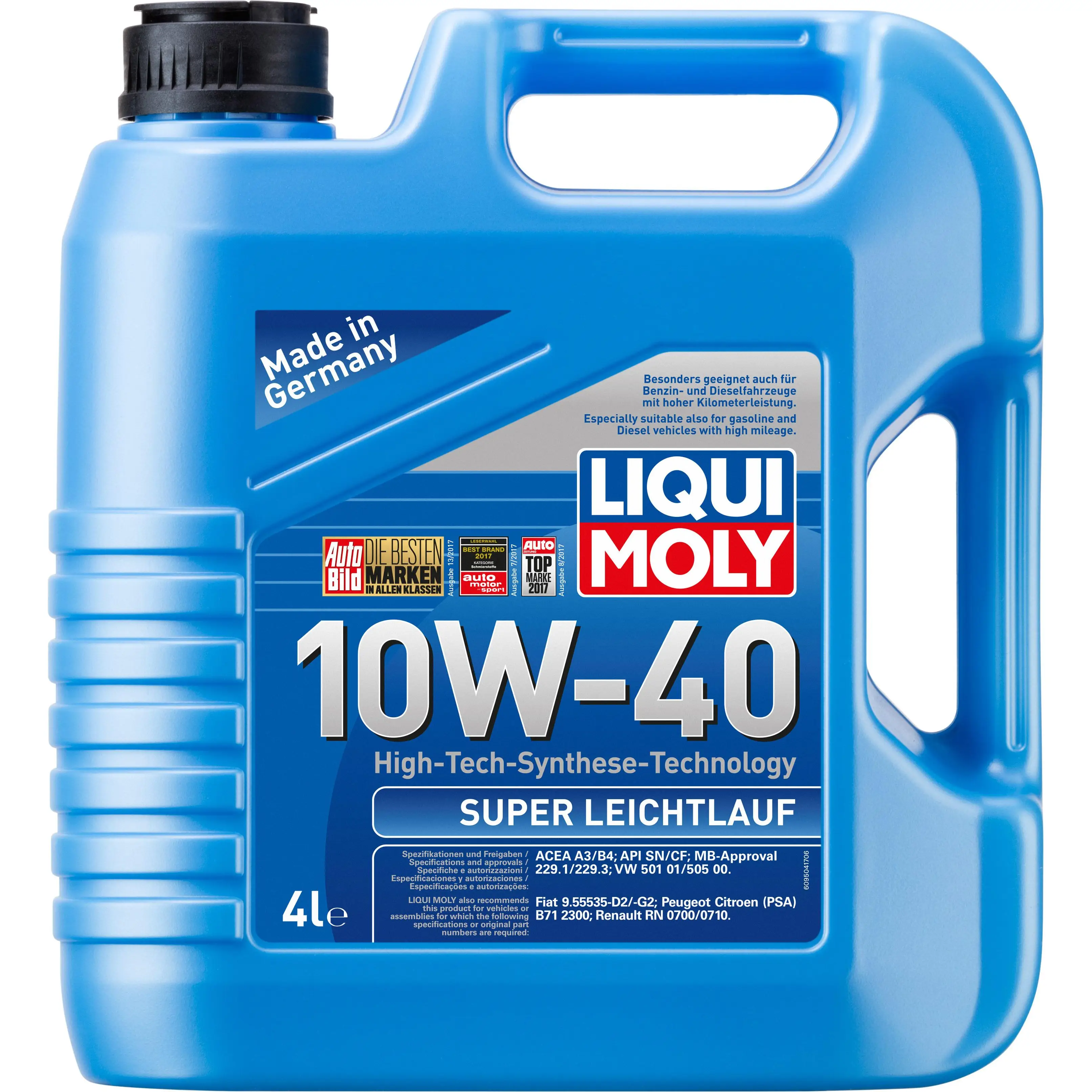 Моторное масло Super Leichtlauf 10W-40 LIQUI MOLY 1194064745 0C6UOS P0003 15 9504 изображение 0