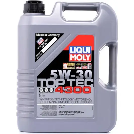 Моторное масло Top Tec 4300 5W-30 LIQUI MOLY P0 00325 1194063009 2324 GG5WS изображение 0