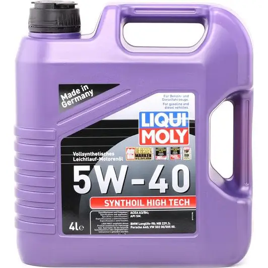 Моторное масло Synthoil High Tech 5W-40 LIQUI MOLY 1194062973 2C1WBU9 P000 339 2194 - Изображение 1