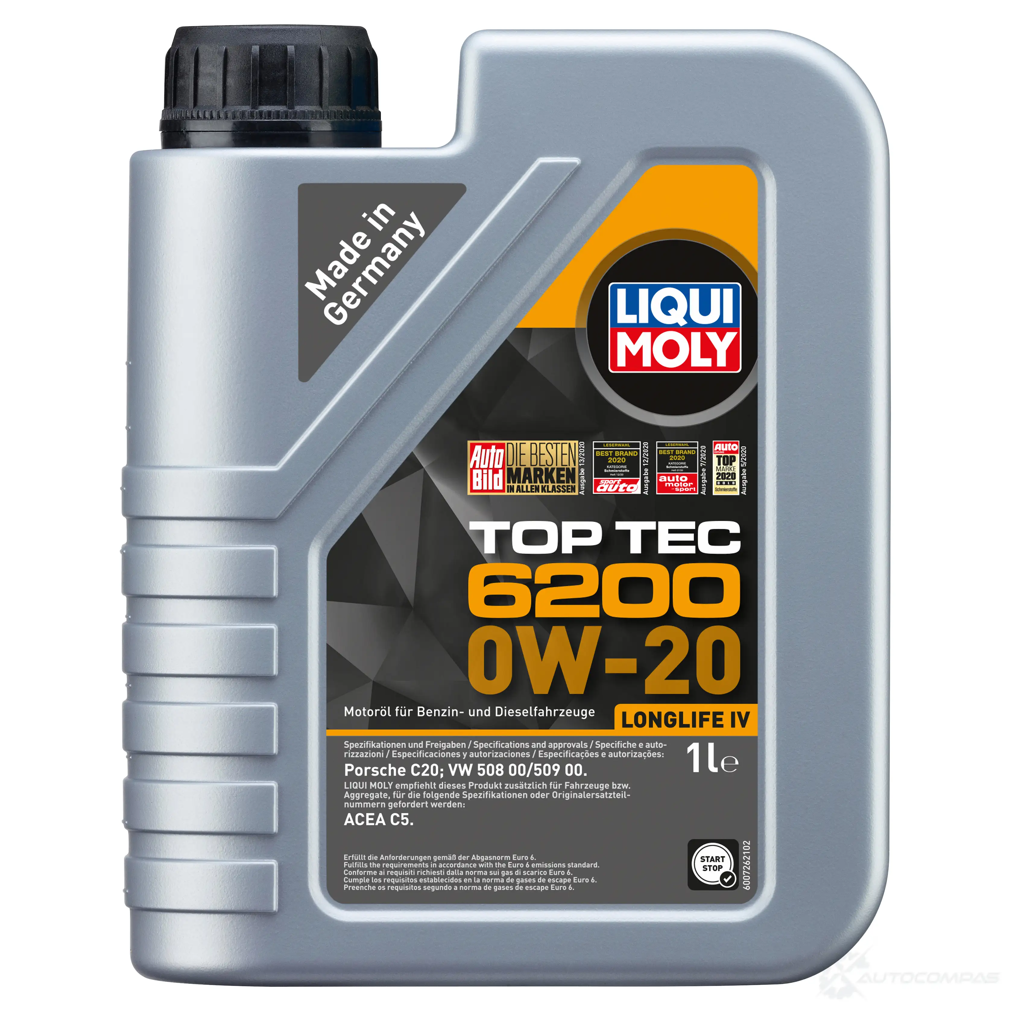 Моторное масло Top Tec 6200 0W-20 LIQUI MOLY 20787 1437573032 7PI GJ8T