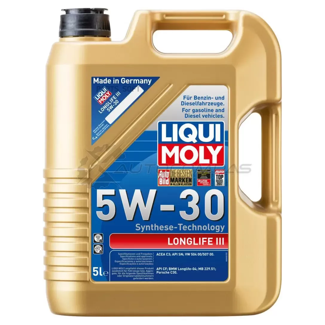 Моторное масло Longlife III 5W-30 - 5 л LIQUI MOLY 1437573052 KPUPW P 20822