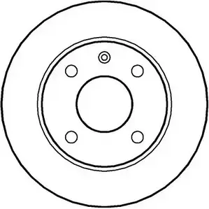 Тормозной диск NATIONAL NBD014 0LT1TF 1675417 DUG2 10N