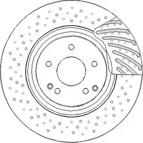 Тормозной диск NATIONAL ELQ6Y 1676031 5HL3 Z6 NBD1633 изображение 0
