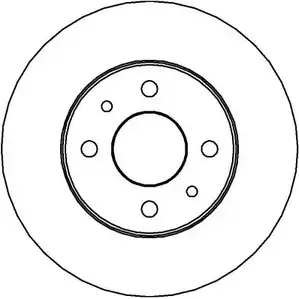 Тормозной диск NATIONAL NBD164 1676038 K5MB 4 2BBA11J изображение 0