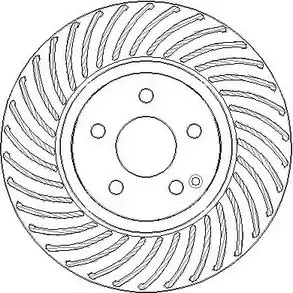 Тормозной диск NATIONAL QT6TI 1676125 K X9YN NBD1755 изображение 0