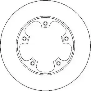 Тормозной диск NATIONAL NBD1847 A6G F5 1QD6L 1676220 изображение 0