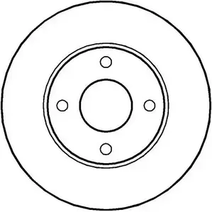 Тормозной диск NATIONAL T RF5W 1676365 61SUK NBD313