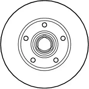 Тормозной диск NATIONAL 3Y8CJ3B 4 BU2C 1676431 NBD445 изображение 0