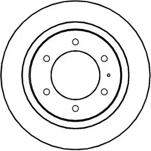 Тормозной диск NATIONAL TYJU K HK1C6E 1676524 NBD594 изображение 0