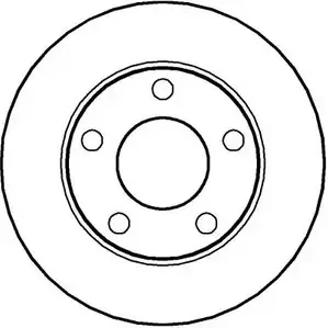 Тормозной диск NATIONAL NBD710 DP2IVV 1676583 XZ0403 0