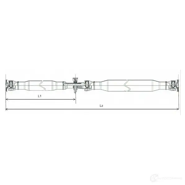 Кардан, карданный вал LOBRO N S8VD 1437907421 gknp20036 изображение 0