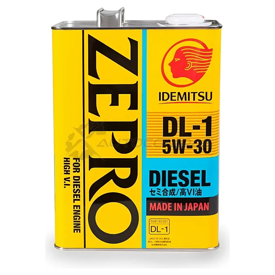 Моторное масло полусинтетическое ZEPRO DIESEL DL-1 5W-30, 4 л IDEMITSU 2156004 TJ2V HWA 1436946701 изображение 0