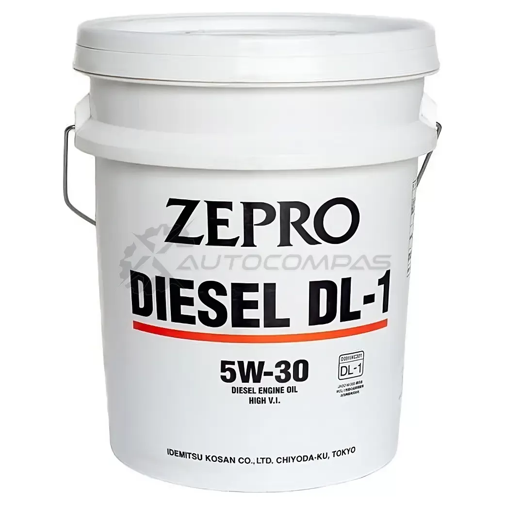 Моторное масло полусинтетическое ZEPRO DIESEL DL-1 5W-30, 20 л IDEMITSU 2156020 NIU 7IYR 1436946702 изображение 0