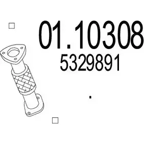Выхлопная труба глушителя MTS OJ6L Z 01.10308 1694174 WD3U98L изображение 0