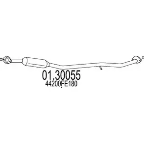 Передний глушитель MTS 01.30055 KN4C0BN 1695411 T 5HST изображение 0