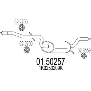 Резонатор MTS RT 2UXBF VRICCA 1696209 01.50257 изображение 0