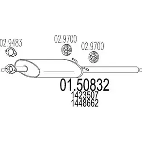 Резонатор MTS 1696576 K ZTIA92 01.50832 DJOGQN6 изображение 0