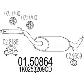 Резонатор MTS PY3EV W0 DQXC8H 1696608 01.50864 изображение 0