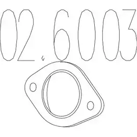 Прокладка трубы глушителя MTS 7FR WP 1700427 02.6003 ALQKZ