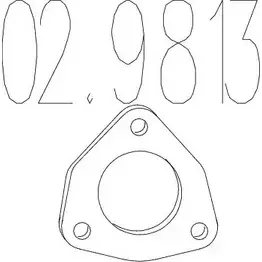 Прокладка трубы глушителя MTS 02.9813 1701217 6LMLE JAM 9R8 изображение 0