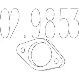 Прокладка трубы глушителя MTS 1701255 X0FUPOZ 02.9853 4F39OR W