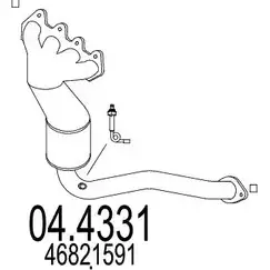 Катализатор MTS 1702490 04D 7AFA B3AGD6K 04.4331 изображение 0