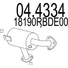 Катализатор MTS 1702493 VZATF I D2WZ 04.4334 изображение 0