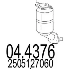 Катализатор MTS XJXCX 8T4L D 1702535 04.4376