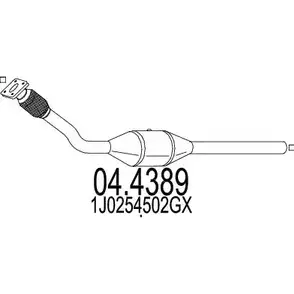 Катализатор MTS G1CUJ J1 1702548 6RE38 04.4389 изображение 0