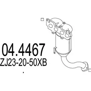Катализатор MTS 04.4467 1702608 24SJ DP Z6NWI