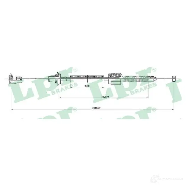 Трос газа LPR C0093 A 1726825 4DSCXU7 C0093A