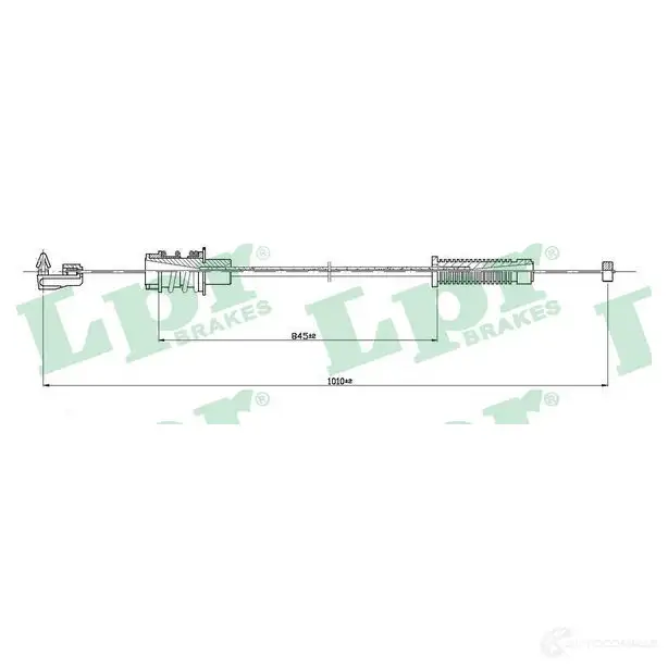 Трос газа LPR 0FJ343 C0145A C0145 A 1726980