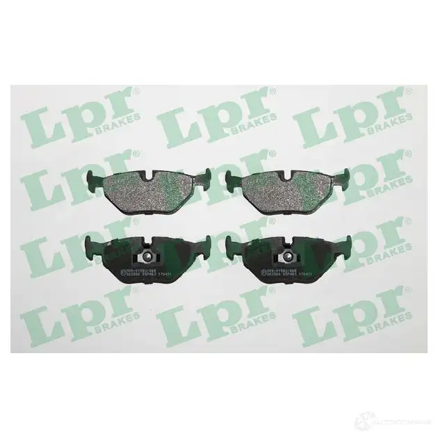 Тормозные колодки дисковые, комплект LPR 05P463 1719653 201 80 20181 изображение 0