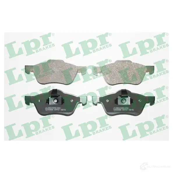Тормозные колодки дисковые, комплект LPR 05P707 2 3159 1719879 5SP707