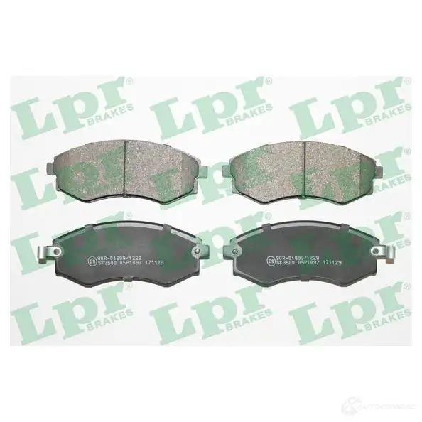 Тормозные колодки дисковые, комплект LPR 05P1097 1718548 2172 5 21726 изображение 0
