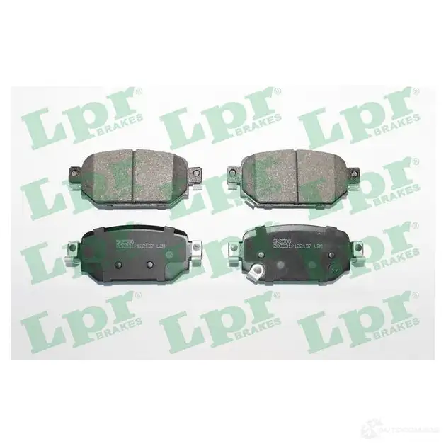 Тормозные колодки дисковые, комплект LPR T 4EX0HY 1437565913 05P2137