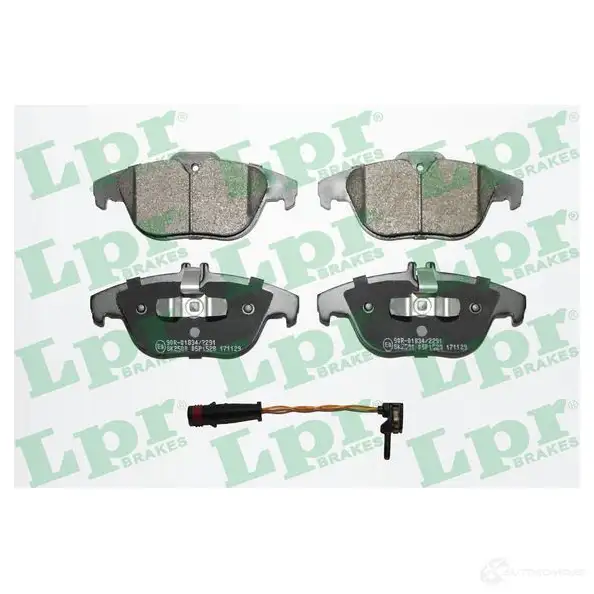 Тормозные колодки дисковые, комплект LPR 05P1528A 1719009 2425 4 5SP1528A