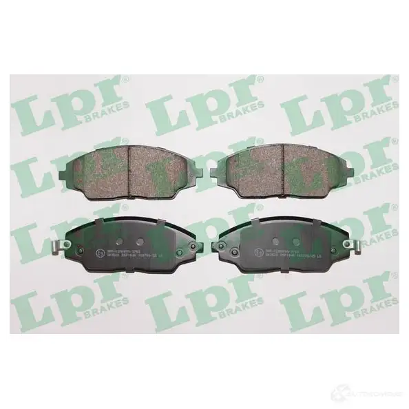 Тормозные колодки дисковые, комплект LPR 05P1846 1719308 25723 2 5722